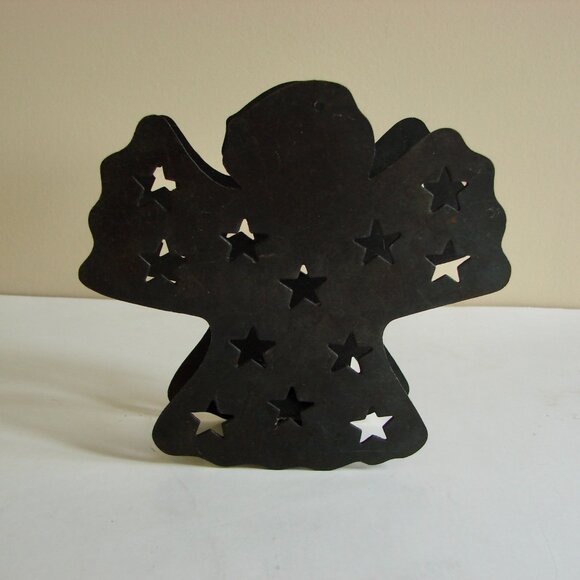 4 Christmas Candle Votive Tealight Holders Santa Snowmen Angel - Picture 8 of 11